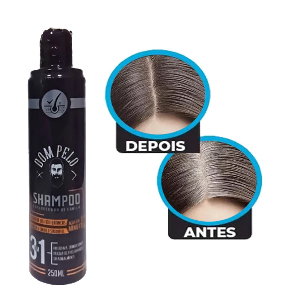 Shampoo Dom Pelo Natural 3 em 1 (Dura ate 6 Meses) - Compre 1 leve 2