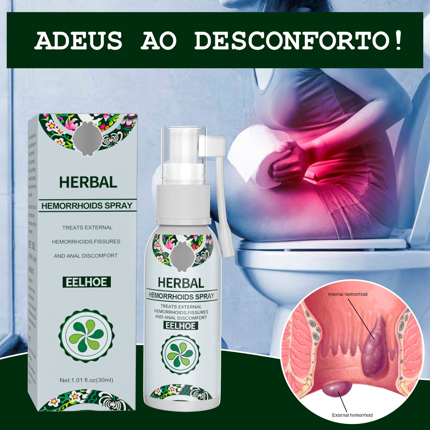 Hemocure Spray - Tratamento Avançado para Hemorroida