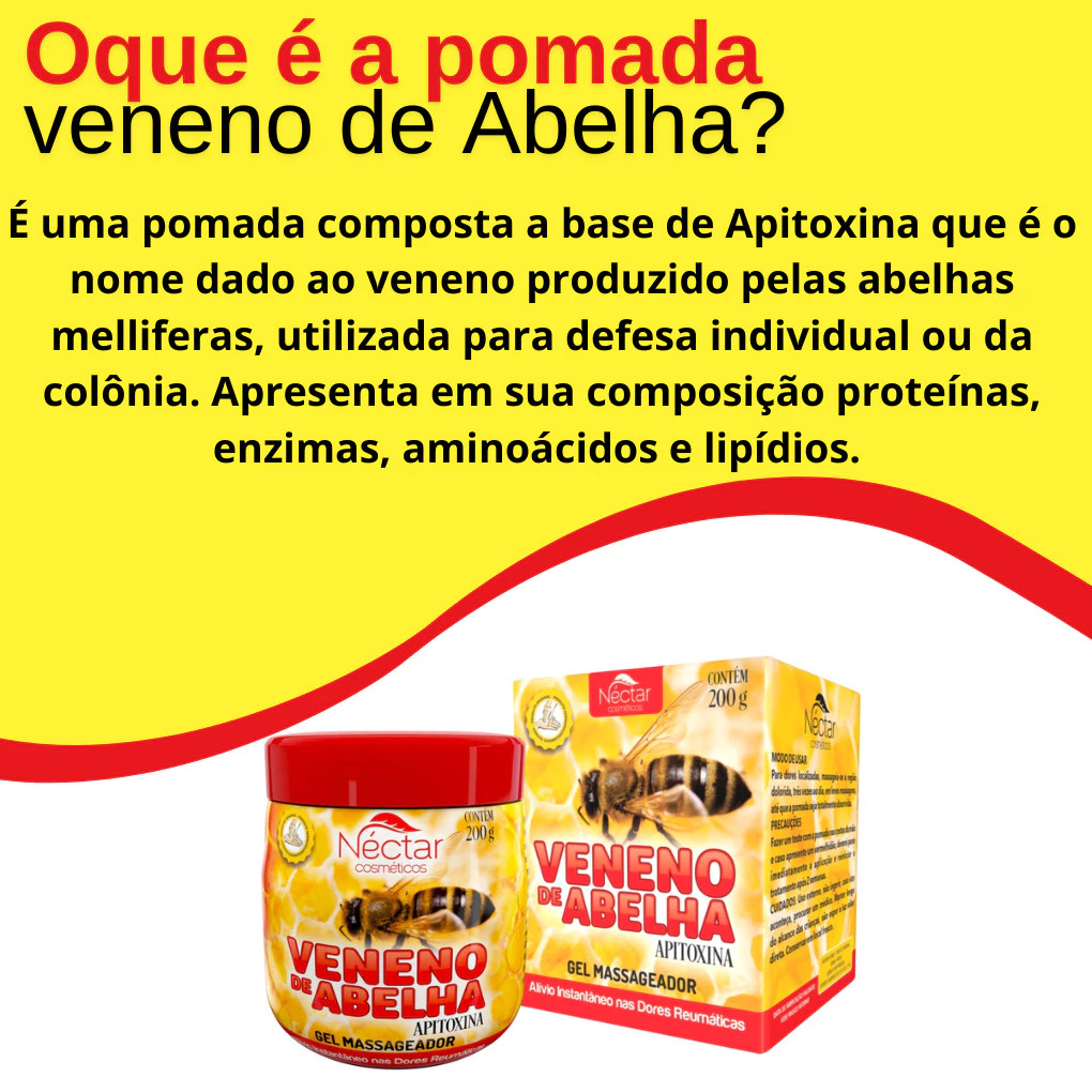 Veneno da abelha contra as dores-NéctarV.A.
